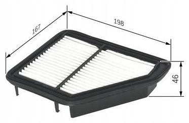 Bosch f 026 400 132 фильтр воздуха с Разборки