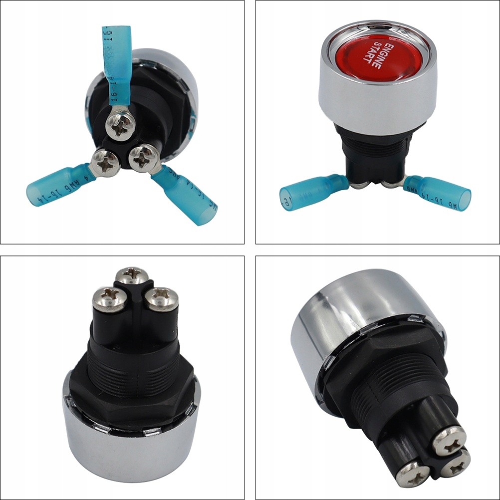 фото №5, Кнопка двигателя 12v 24v powszechny кнопка стартовый fácil электропроводка