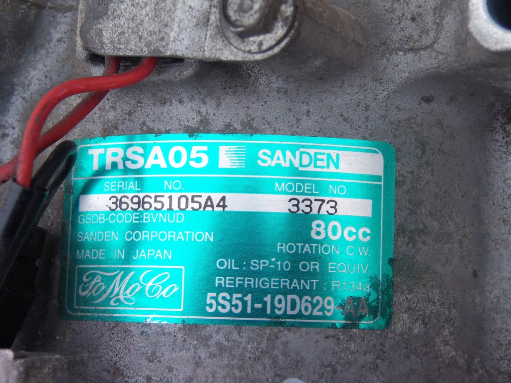 фото №7, Компрессор кондиционера 5s5119d629 ford ka mk1 1.3 b 96-08 europa
