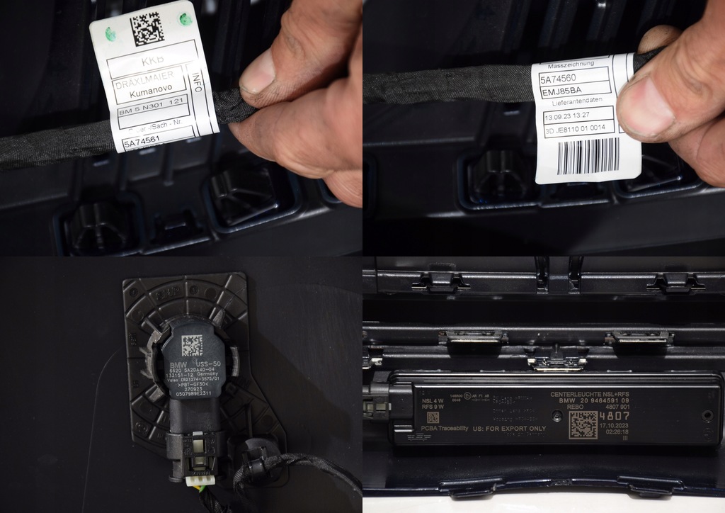 фото №16, Bmw 7 g70 бампер задняя basic 6 pdc хром tansanit blau x10