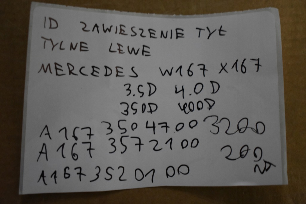 Купить Idealne подвеска задний  задние левая mercedes w167 x167 350d 400d 1