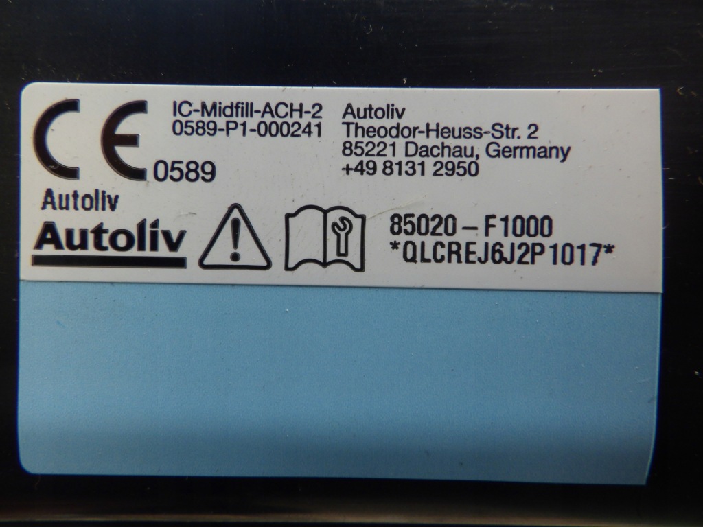 фото №7, Шторка безпеки подушка безпеки kia sportage iv 85020-f1000 права