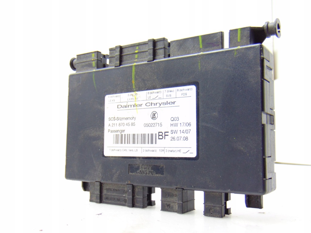 фото №1, Модуль блок управления сиденье mercedes ml w164 cls a2118704585