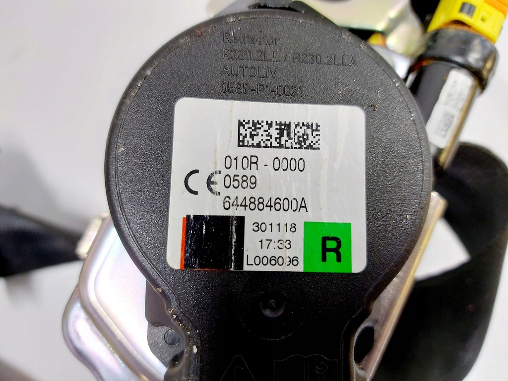 фото №8, Volvo v60 ii s60 iii 18r. pas безпеки правий перед оригінал 32131279