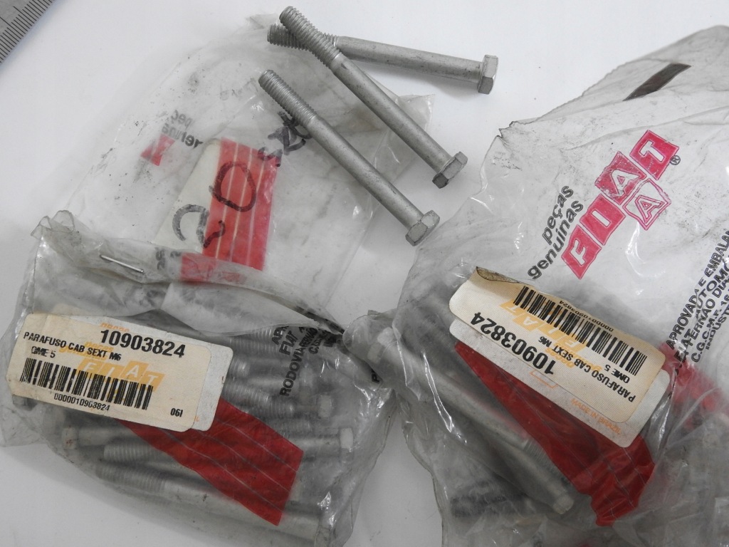 фото №7, 3x болт крышки распределительного вала l=60 fiat 126p 10903824