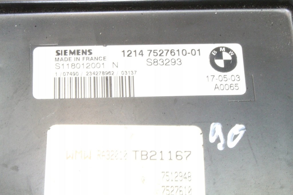 фото №3, Бортовой компьютер двигателя mini cooper r50, r53 7527610 2004