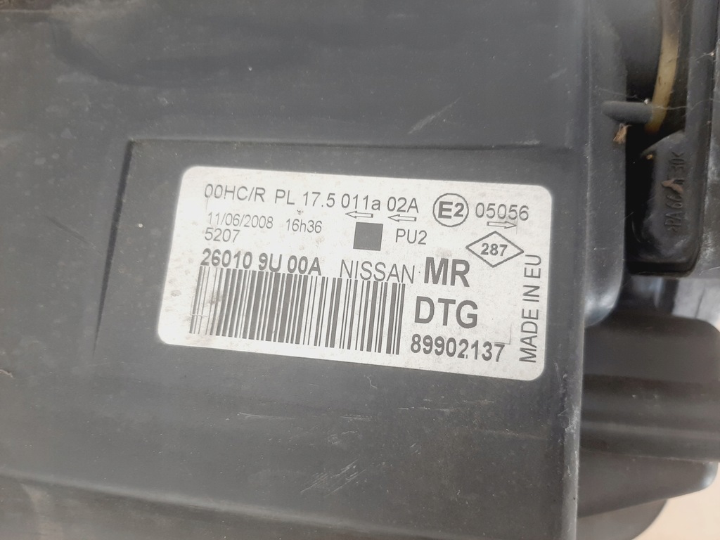 фото №10, Лампа права правий перед nissan note e11 lata 2005-2008 angielska