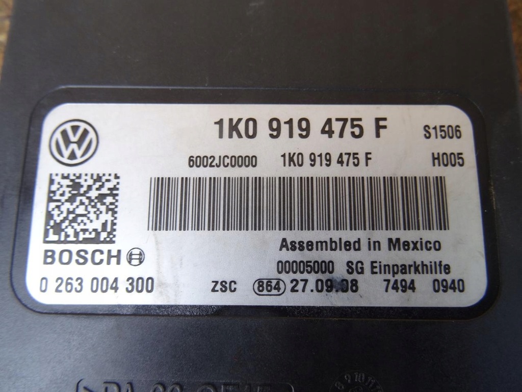 фото №7, Golf v 03-08 модуль парковки парктроник pdc 1k0919475f