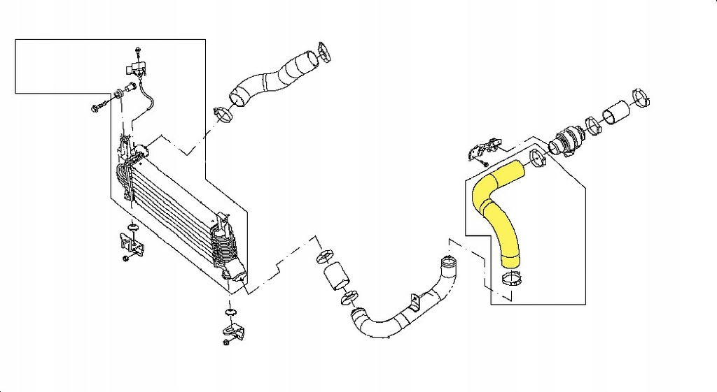 фото №11, Труба turbo интеркулер wąż шланг турбины nissan navara pathfinder 2.5dci
