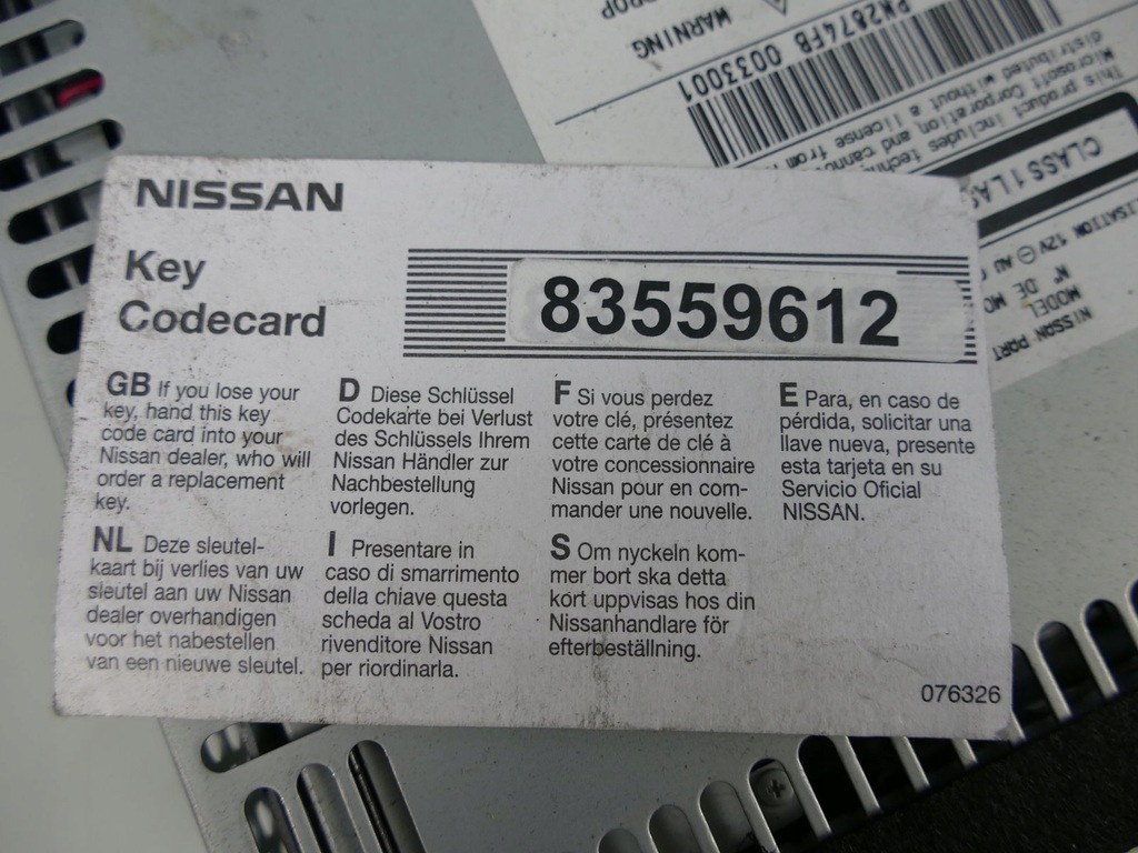 фото №9, Nissan qashqai j10 радіо cd fm navi з код