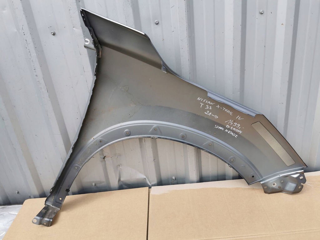 фото №11, Nissan x-trail iv t33 21- крила передній лівий b.ładny szary металік