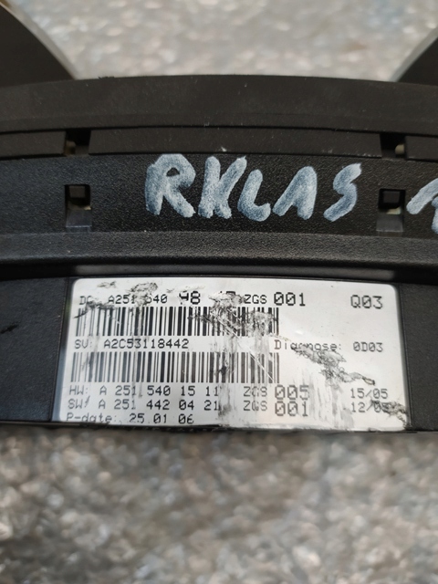 фото №6, Счетчик приборная панель mercedes w164 w251 3.0v6 cdi europa