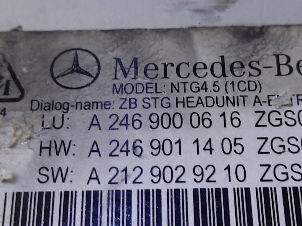 фото №4, Mercedes w246 w176 радіо навігація a2469000616