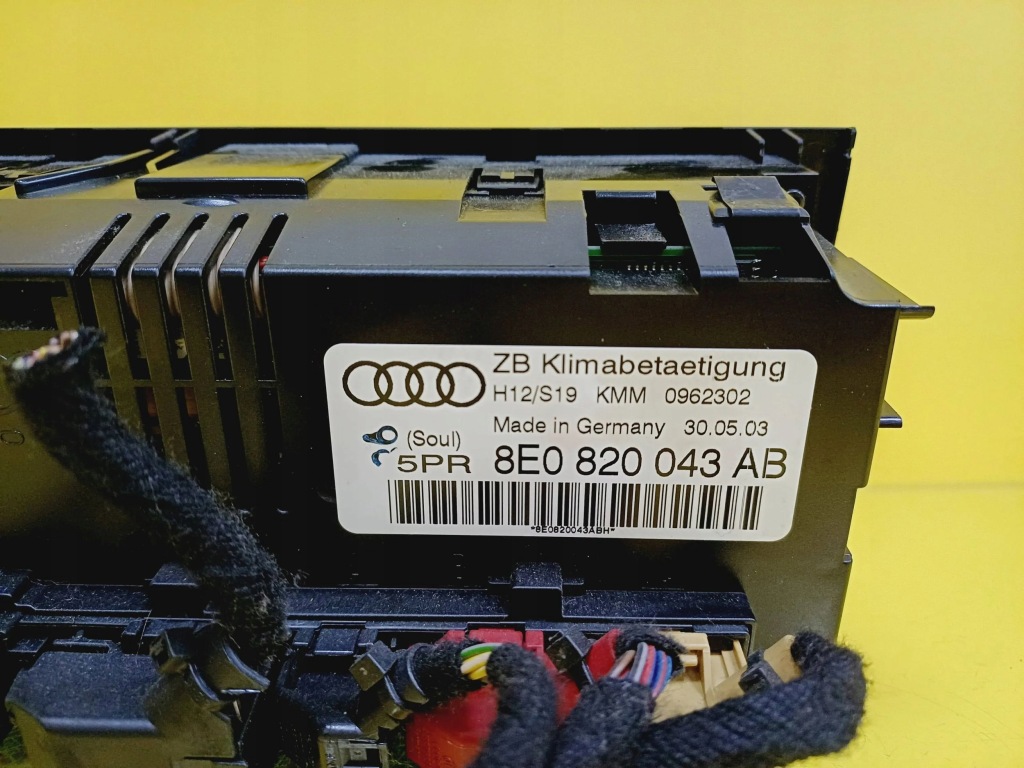 фото №7, Панель керування обдув кондиціонер audi a4 b6 8e0820043ab nr616