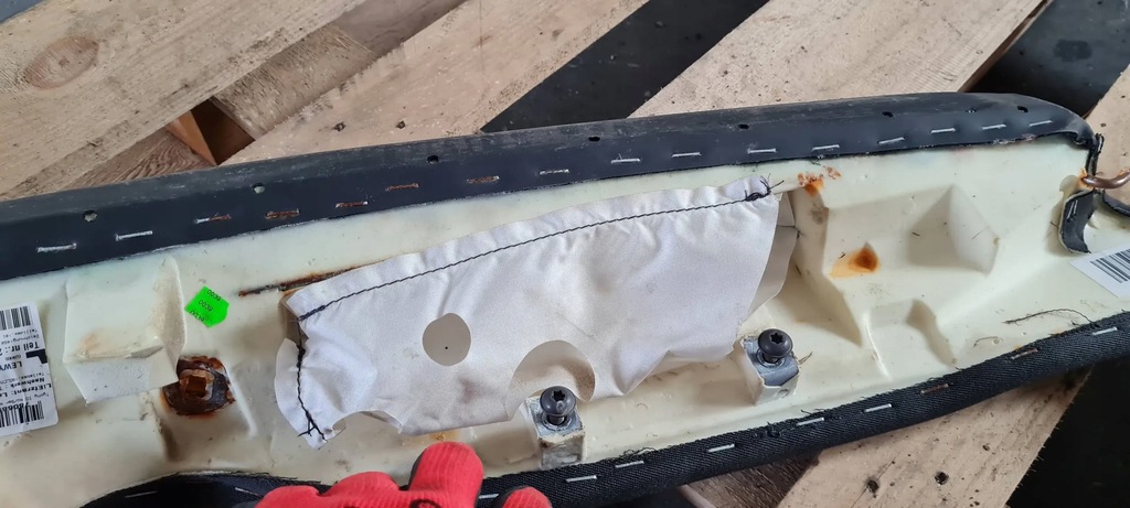 фото №12, S6 c7 4g lift обшивка сиденье левый задняя подушка безопасности кожа 4g0885703