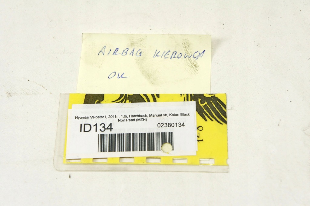 фото №8, Id134 hyundai veloster i подушка безпеки подушка водія