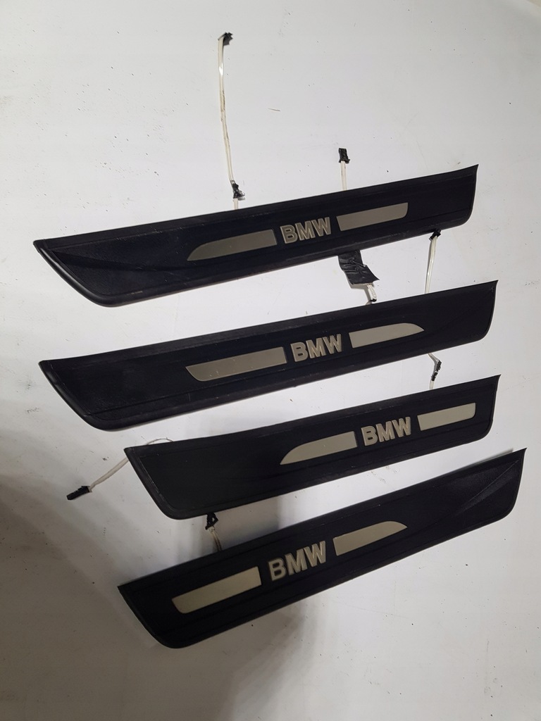 фото №1, Накладки порогові led права ліва перед задня комплект bmw f07 молдинг