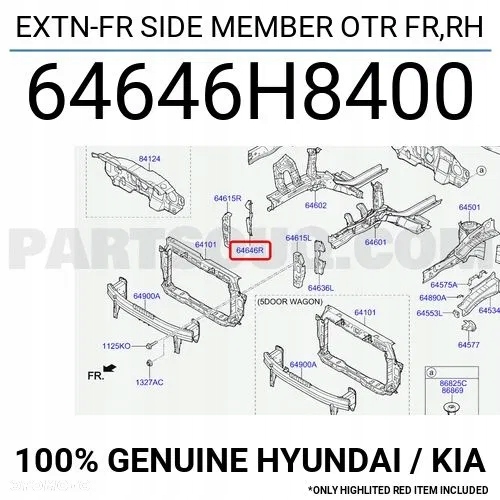 фото №14, Kia rio 4 iv 16- усилитель лонжерон правое левая