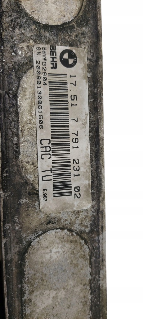 фото №10, Bmw x5 e53 lci интеркулер радиатор воздуха m57n 306d2 7791231