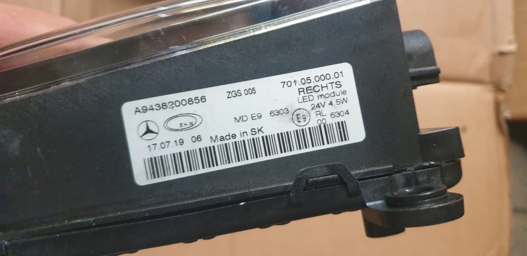 Противотуманная фара левый правый led drl mercedes actros a943 Оригинал