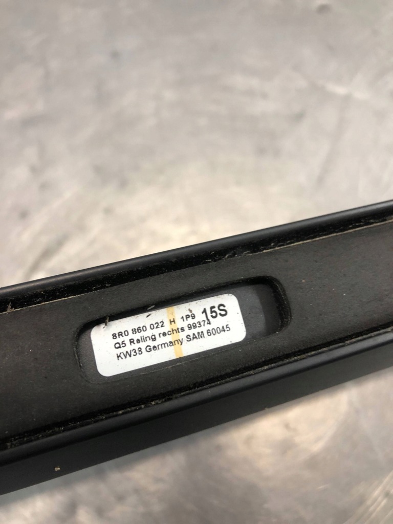 фото №15, Audi q5 рейлінги чорні 8r0860022h 8r0860021h kpl