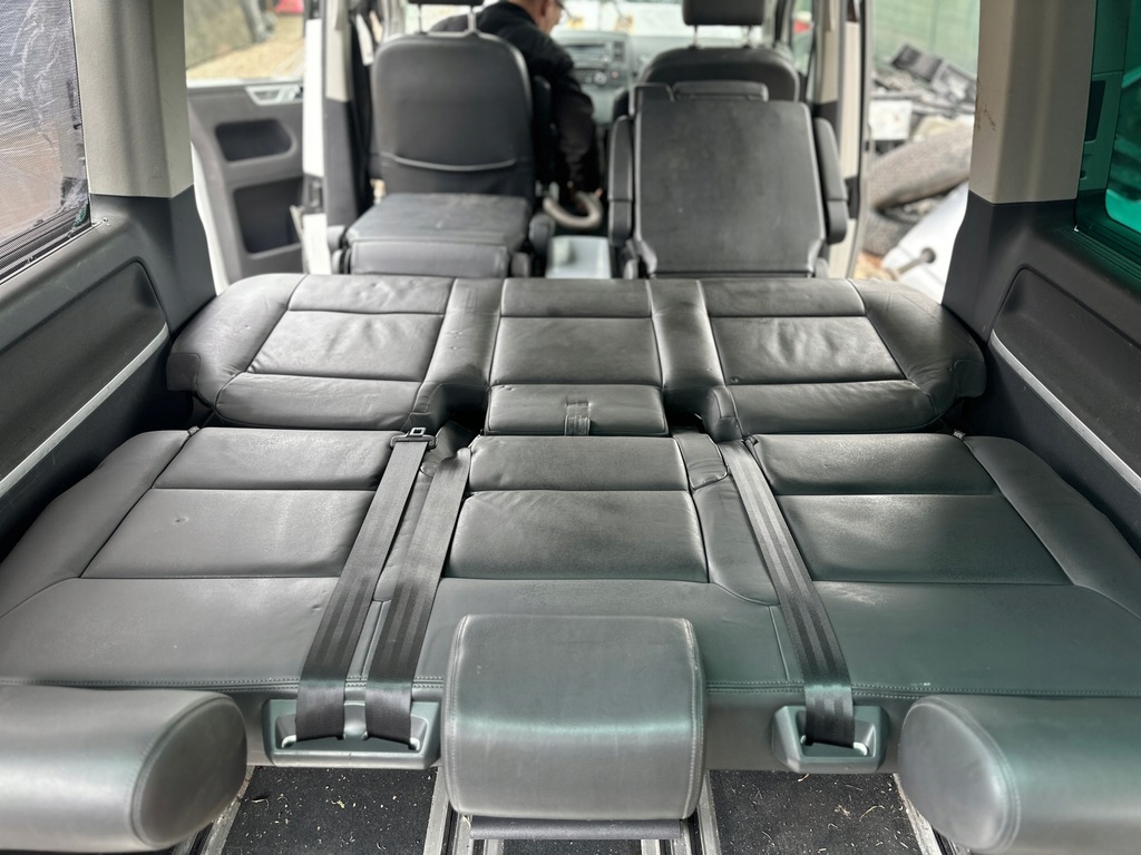 фото №6, Vw t5 t6 multivan czarna комплект сидіння сидінь czarna шкіра ліжко