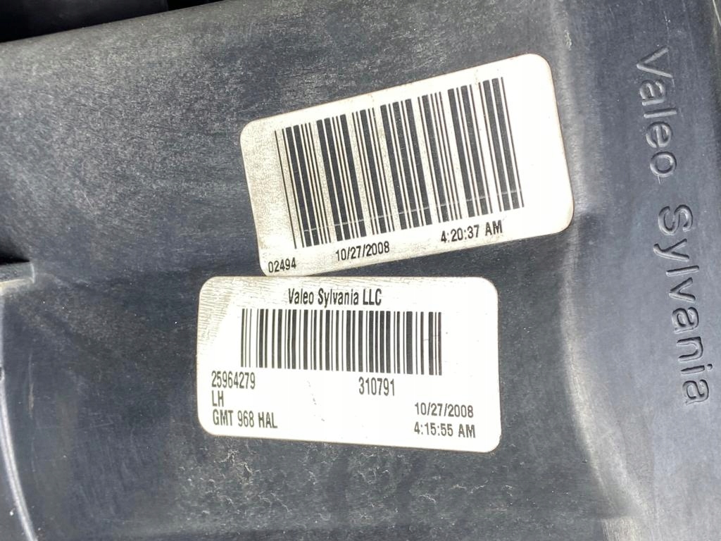 фото №7, Gmc acadia 07-12r лампа передняя левая комплектная