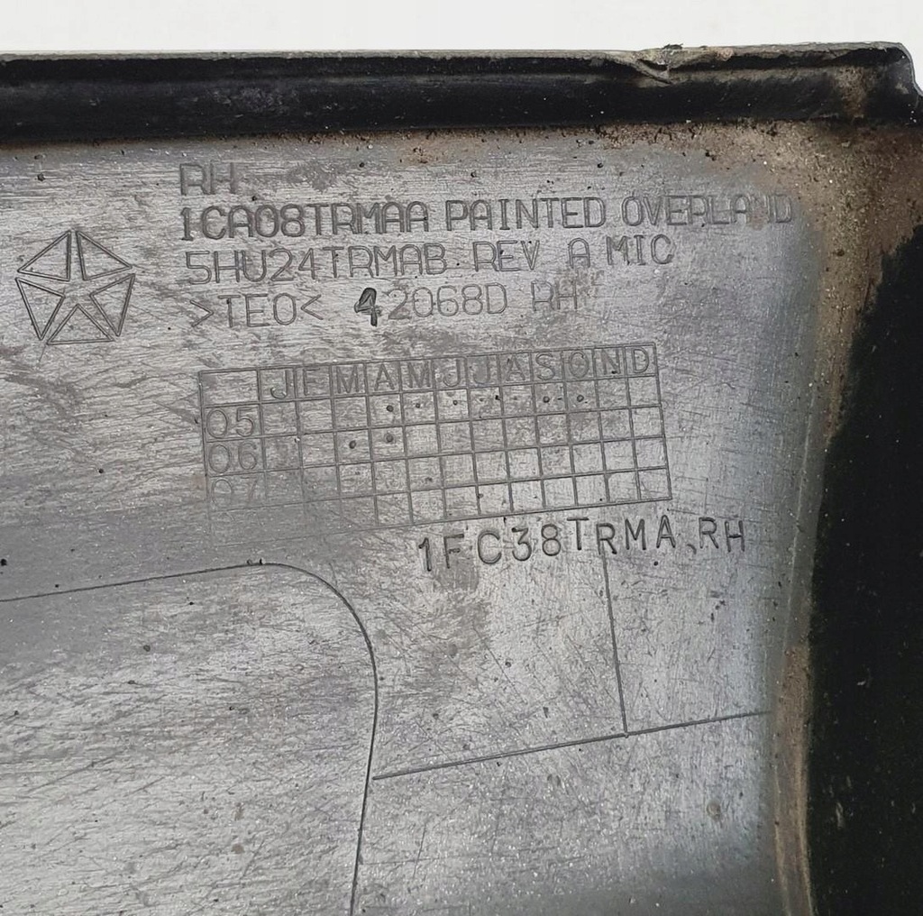 фото №11, Молдинг накладка порог правая jeep grand cherokee wh