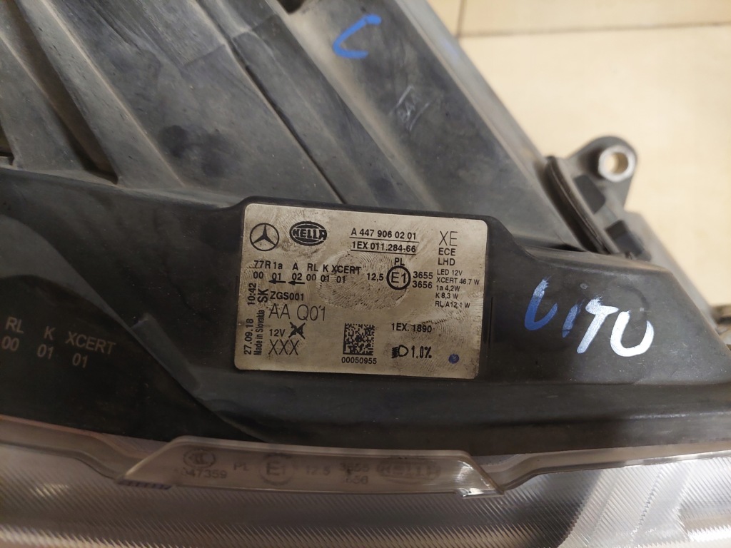 фото №3, Mercedes vito w447 lift full led правая