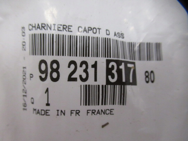 фото №15, Петля капот peugeot traveller expert 2016- правый