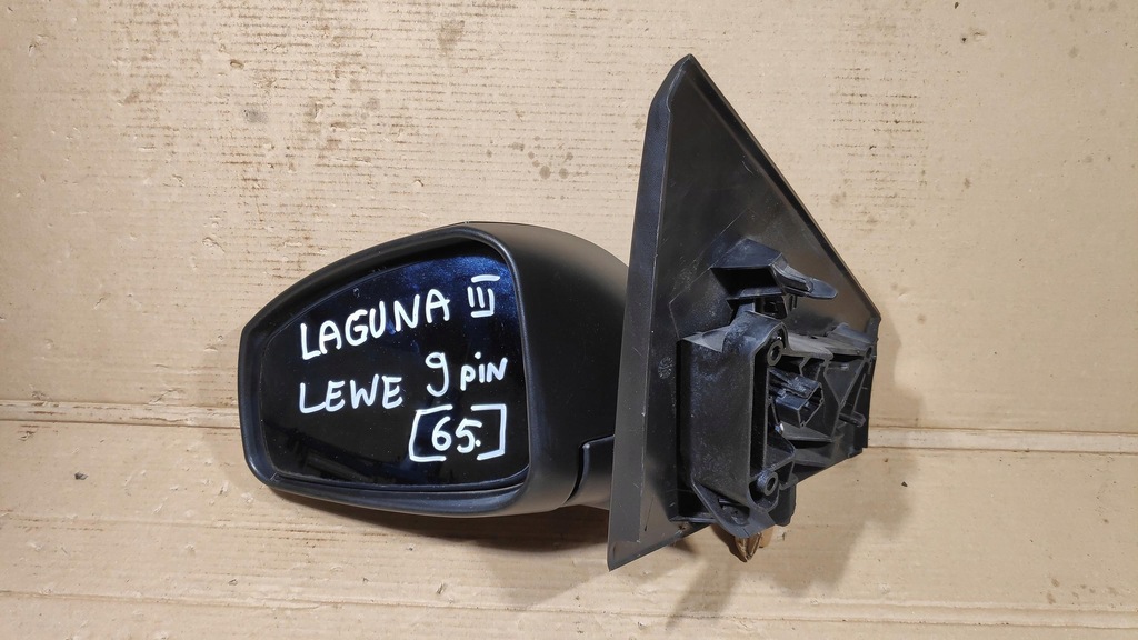 фото №1, Зеркало левая 9 pin renault laguna iii