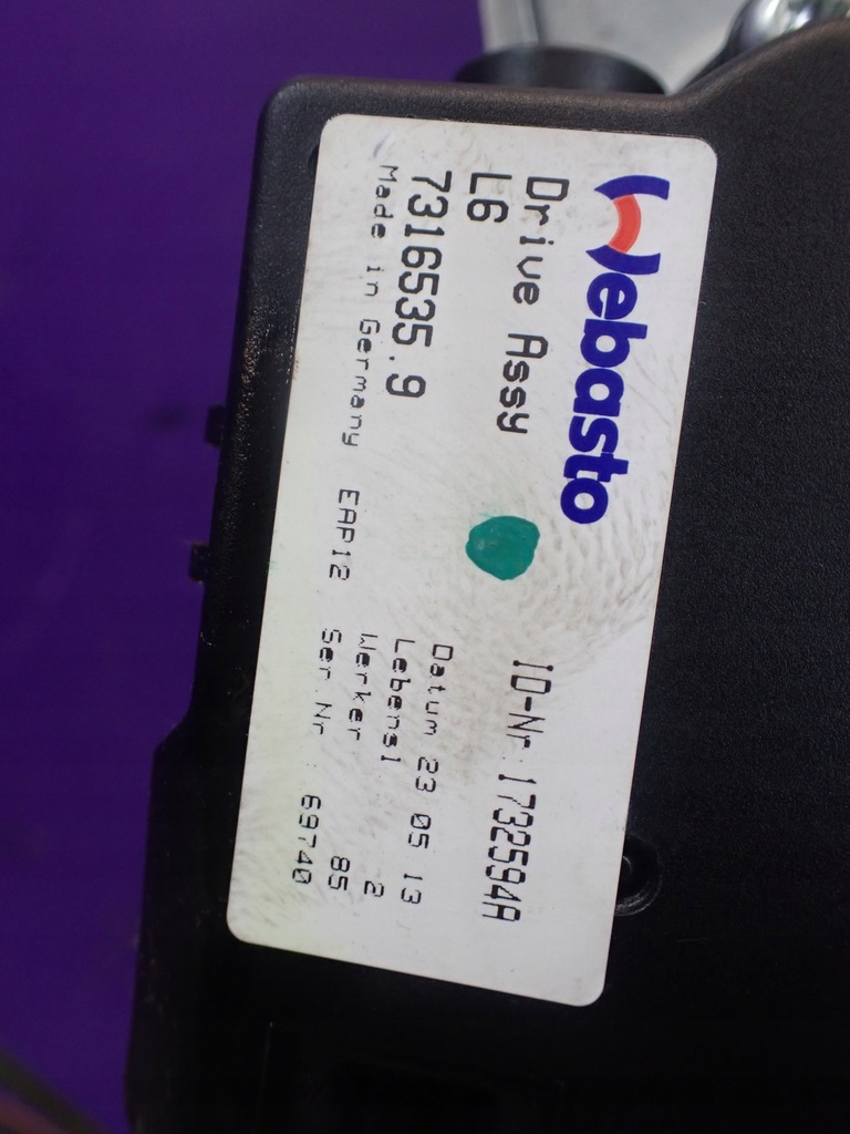 фото №7, Bmw 5 f10 sedan 09- люк 7231865 1717822c