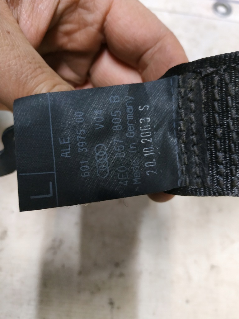 фото №9, Pas ремни безопасности audi a8 d3