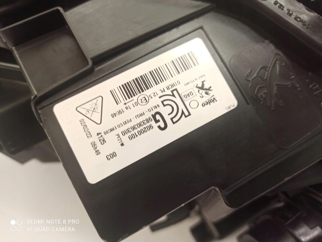 фото №8, Лампа ліва led peugeot 208 ii 2008 ii 9833036380