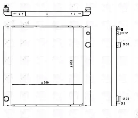 Купити Радіатор води 59182 nrf