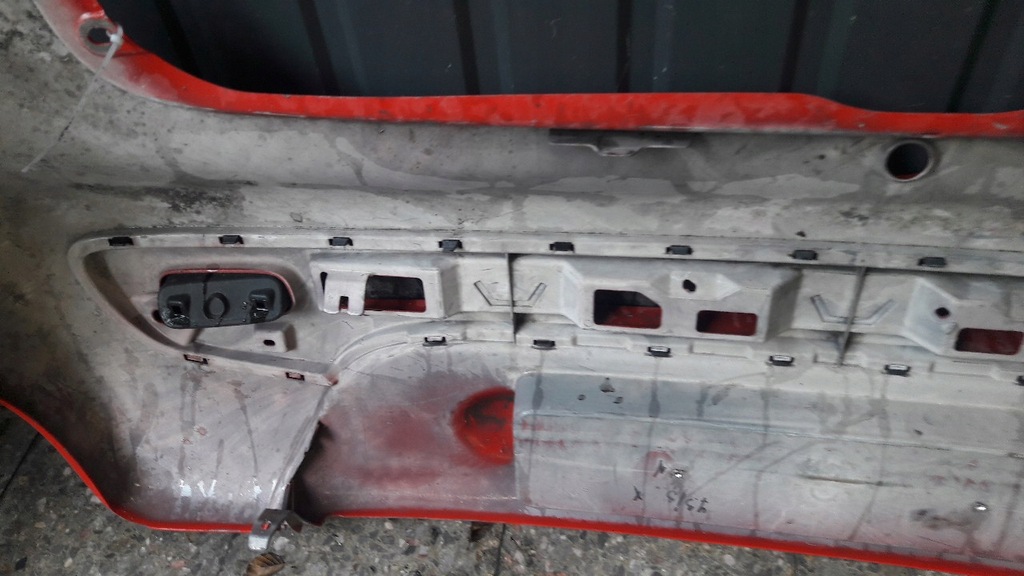 фото №11, 16013010xx00 бампер задняя peugeot 107 citroen c1 czerwono-czarny