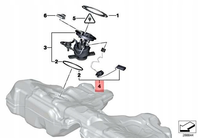 Датчик рівня пального bmw 5 f07 f10 f11 6 f06 f12 f13 оригінальний Зі Шроту
