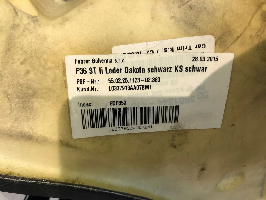 фото №16, Обшивка задний сиденье левый правый bmw 4 f36 кожа