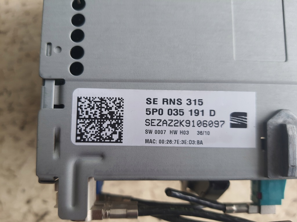 фото №2, Seat alhambra ii радіо навігація 5p0035191d