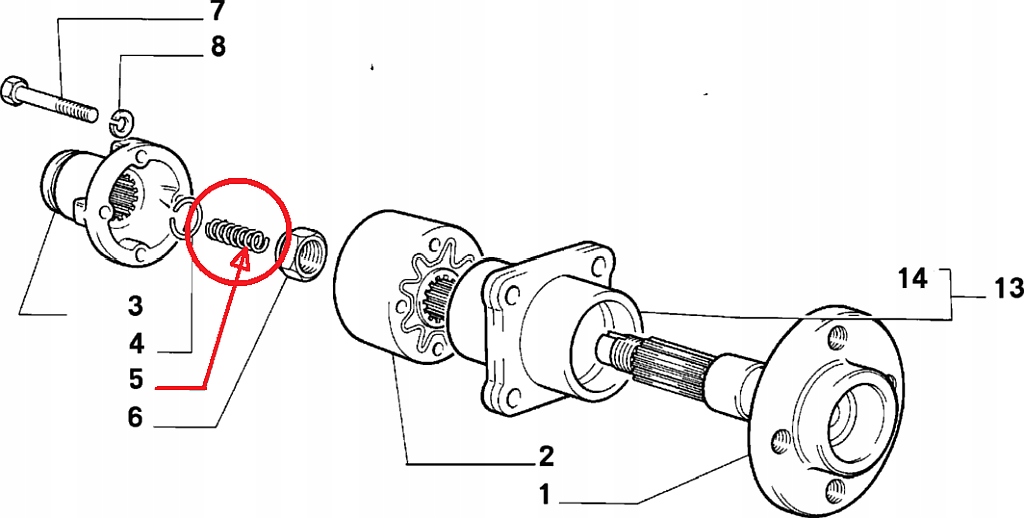 фото №5, Пружина піввісь привідний 126