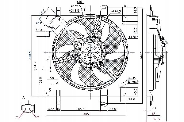 фото №1, Nissens вентилятор радіатора з корпус ford ka,