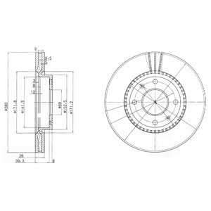 фото №1, Гальмівні диски гальмівні delphi bg4013