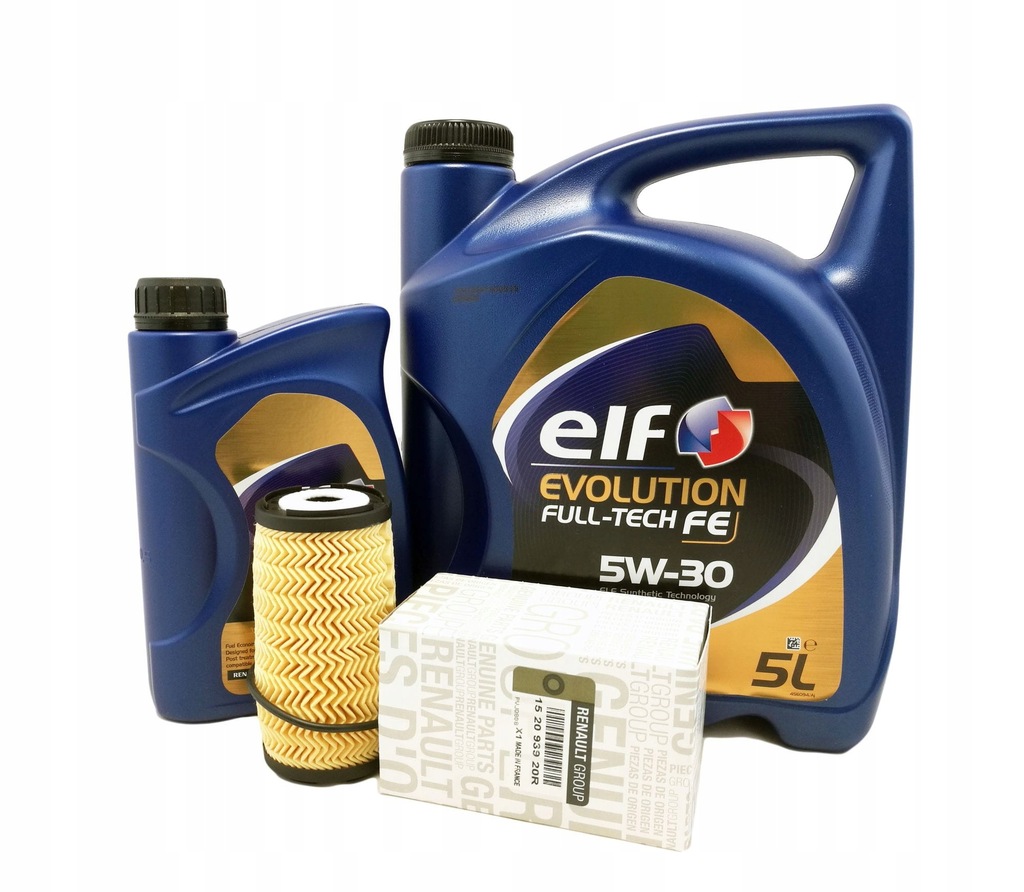 фото №1, Фильтр масла + масло elf 5w30 renault fluence 1.6 dci оригинал