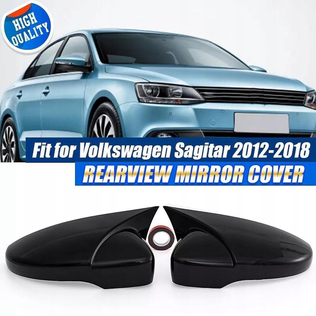 фото №10, 2 штуки заглушки защита зеркало 3c8857537 3c8857538 widok с бок водителя пассажира