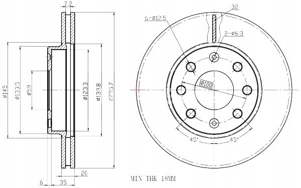 фото №1, Тормозные диски ham. 2szt chevrolet p. aveo 04- 13 kalos spark maxgear