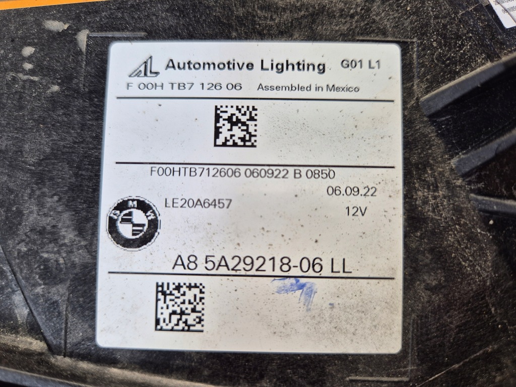 фото №8, Лампа правая перед laser 5a29218 bmw x3 g01 x4 g02