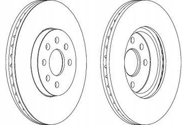 фото №1, Ferodo тормозные диски тормозные 2szt opel astra h astra h