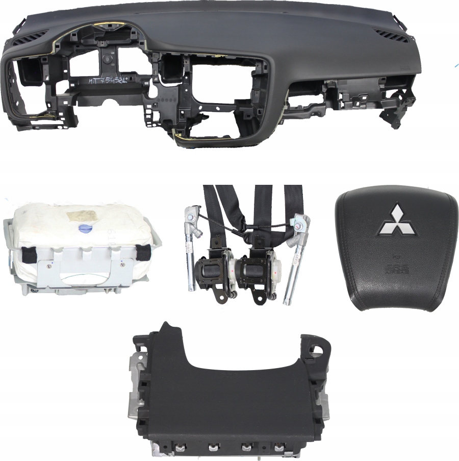 фото №1, Приборная панель консоль подушка безопасности ремни mitsubishi outlander