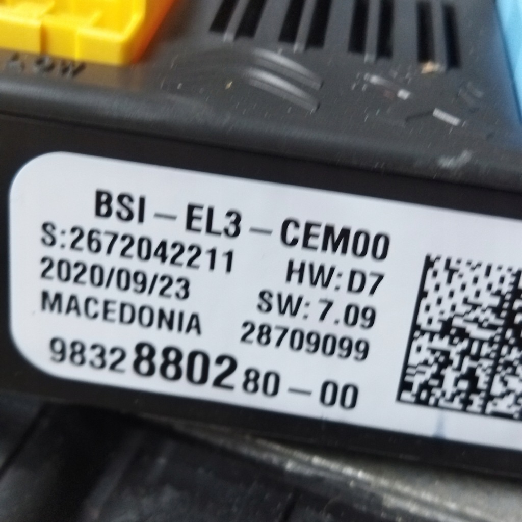 фото №6, Citroen c3 iii lift 1.2 vti бортовой компьютер замок зажигания набор do запуск