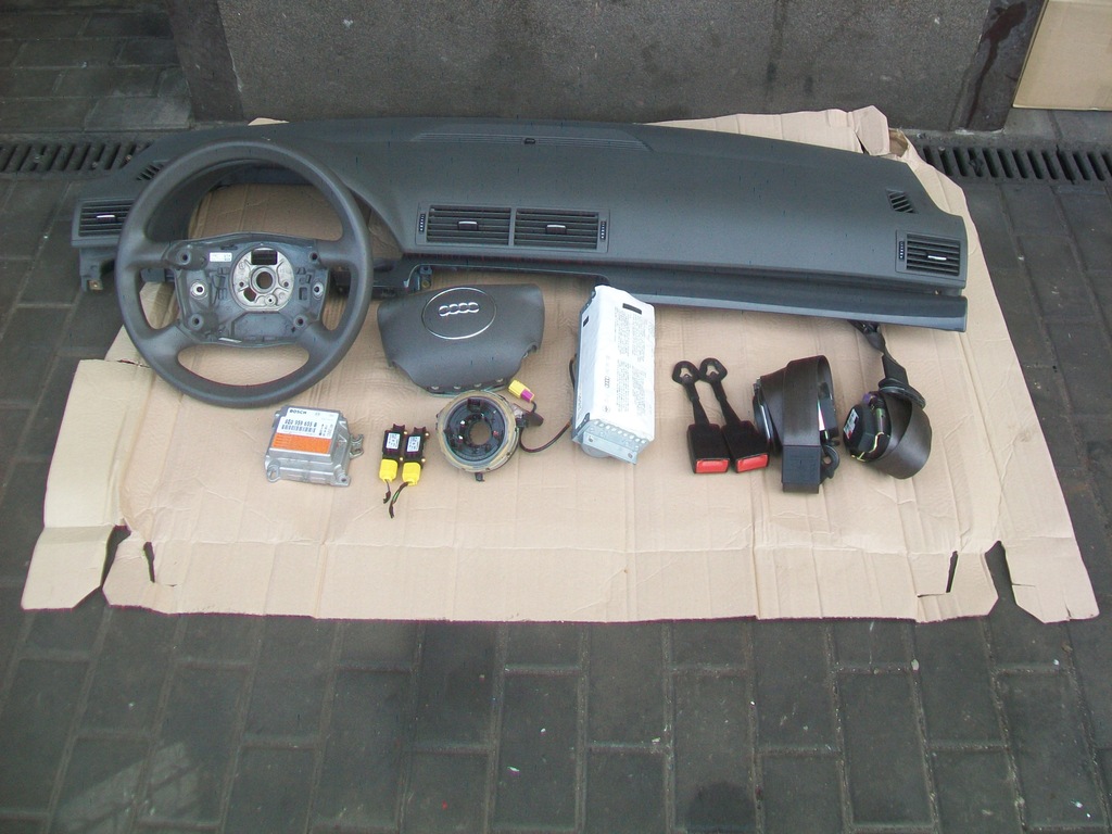 фото №1, Консоль стрічка шлейф натягувачі audi a4 b6